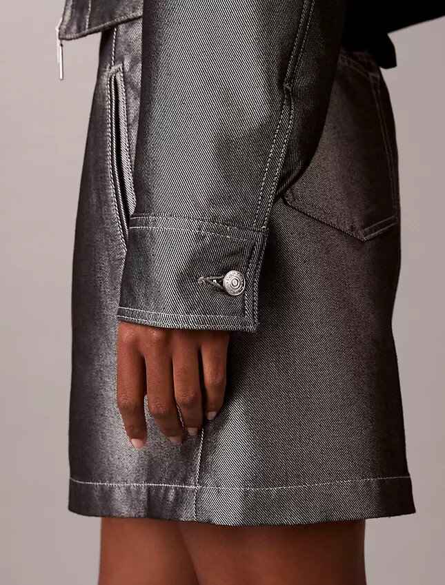 Bomber z błyszczącego denimu Bomber z błyszczącego denimu