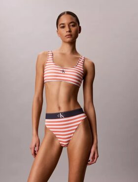 Bralette kąpielowa z graficznym Monogramem