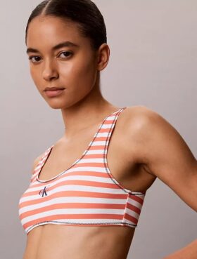 Bralette kąpielowa z graficznym Monogramem