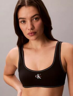 Bralette kąpielowa z graficznym Monogramem