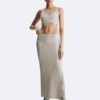 Bralette z dzianiny prążkowanej z mieszanki wełny Bralette z dzianiny prążkowanej z mieszanki wełny