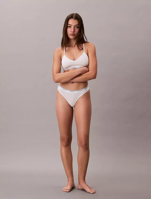 Bralette z lekką wyściółką z mieszanki bawełny i Modal Bralette z lekką wyściółką z mieszanki bawełny i Modal
