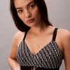 Bralette z mikrofibry z nadrukiem Monogramu, lekko podszyta Bralette z mikrofibry z nadrukiem Monogramu, lekko podszyta