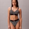 Bralette z mikrofibry z nadrukiem Monogramu, lekko podszyta Bralette z mikrofibry z nadrukiem Monogramu, lekko podszyta