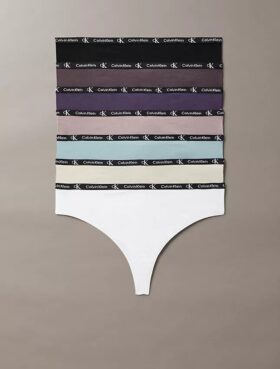 Calvin Klein 1996 Cotton Stretch Thong, 7 sztuk