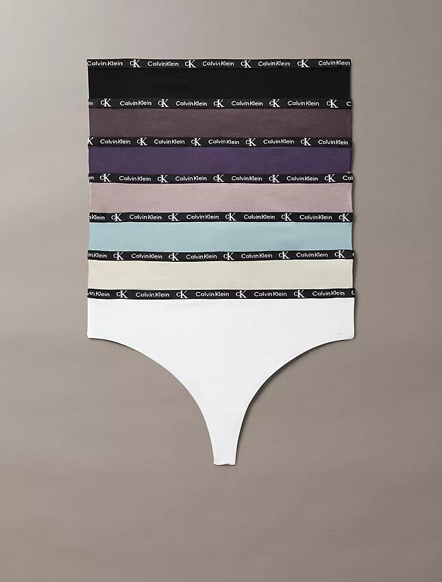 Calvin Klein 1996 Cotton Stretch Thong, 7 sztuk Calvin Klein 1996 Cotton Stretch Thong, 7 sztuk