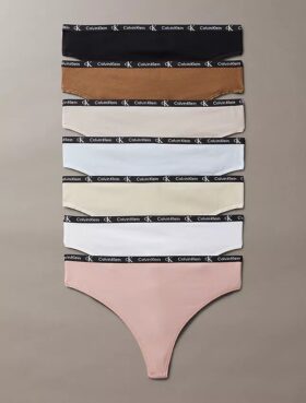 Calvin Klein 1996 Cotton Stretch Thong, 7 sztuk