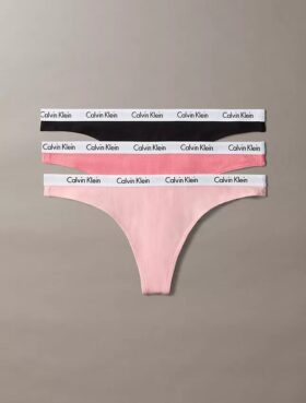 Carousel Cotton Stretch Thong, 3 sztuki