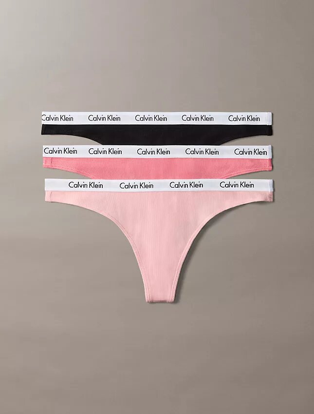 Carousel Cotton Stretch Thong, 3 sztuki Carousel Cotton Stretch Thong, 3 sztuki
