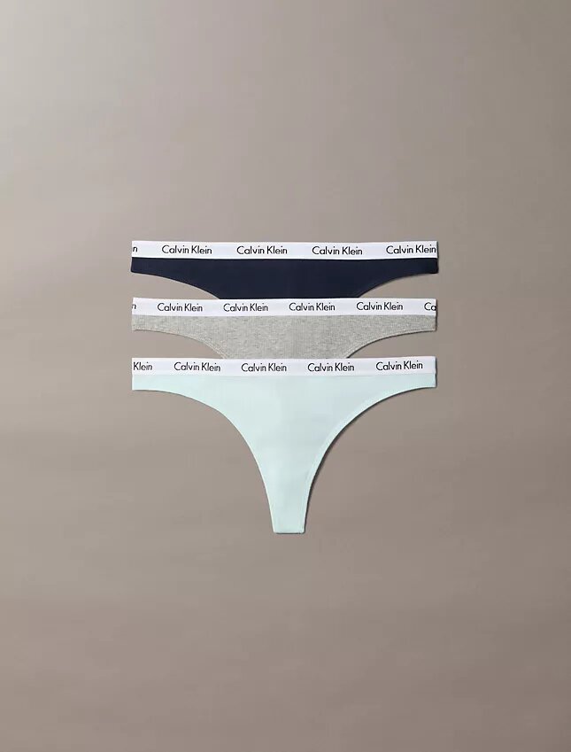Carousel Cotton Stretch Thong, 3 sztuki Carousel Cotton Stretch Thong, 3 sztuki