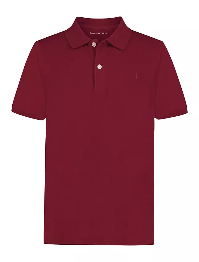 Chłopięca koszulka polo z tonowym Monogramem Chłopięca koszulka polo z tonowym Monogramem