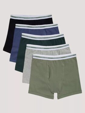 Chłopięce Bokserki Cotton Stretch, 5 sztuk w opakowaniu Chłopięce Bokserki Cotton Stretch, 5 sztuk w opakowaniu