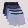 Chłopięce Boxer Briefy w jednolitym kolorze, 5 sztuk