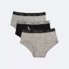Chłopięce Cotton Stretch slipy z elastycznym paskiem z logo, 3 sztuki Chłopięce Cotton Stretch slipy z elastycznym paskiem z logo, 3 sztuki