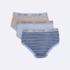 Chłopięce Cotton Stretch slipy z elastycznym paskiem z logo, 3 sztuki Chłopięce Cotton Stretch slipy z elastycznym paskiem z logo, 3 sztuki