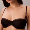 CK Black Bridal Lekko podszyty biustonosz typu balkonetka CK Black Bridal Lekko podszyty biustonosz typu balkonetka