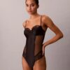 CK Black kwiatowy body z koronką CK Black kwiatowy body z koronką