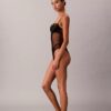 CK Black kwiatowy body z koronką CK Black kwiatowy body z koronką