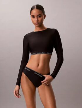 Ck Icon Solid Swim Bikini