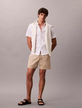 Cotton Stretch chino pull-on shorts