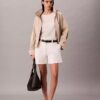 Cotton Stretch, elastyczne bermudy z plisami Cotton Stretch, elastyczne bermudy z plisami