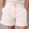 Cotton Stretch, elastyczne bermudy z plisami Cotton Stretch, elastyczne bermudy z plisami