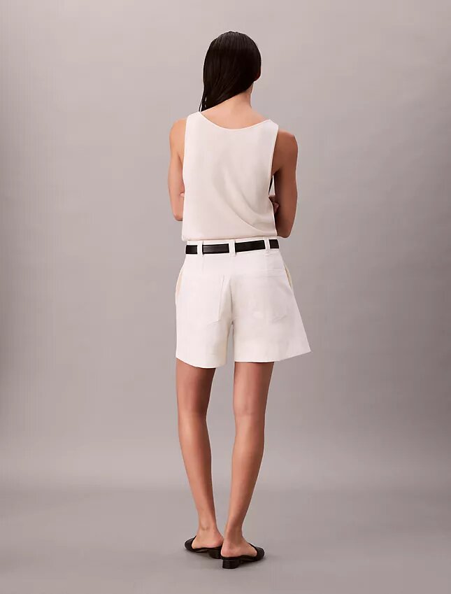 Cotton Stretch, elastyczne bermudy z plisami Cotton Stretch, elastyczne bermudy z plisami