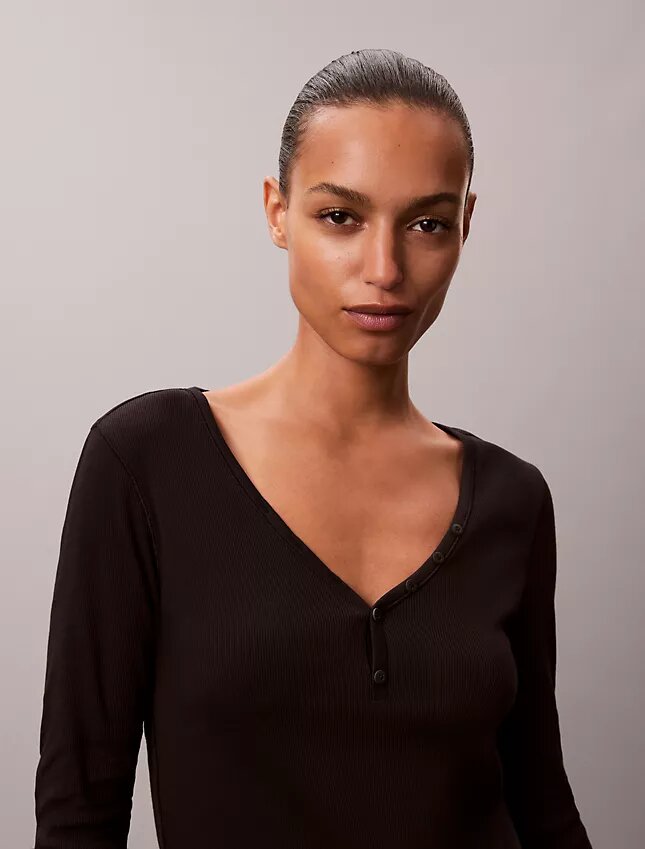 Cotton Stretch Henley T-Shirt Cotton Stretch Henley T-Shirt