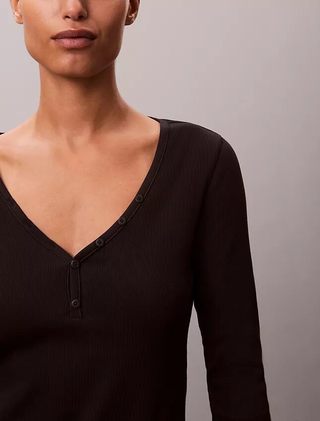 Cotton Stretch Henley T-Shirt Cotton Stretch Henley T-Shirt