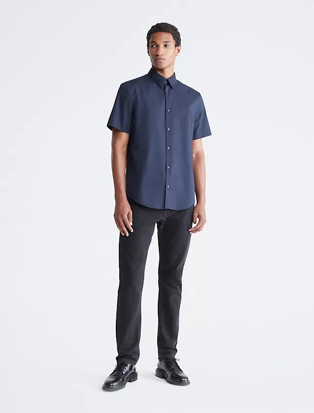 Cotton Stretch koszula z guzikami o dopasowanym kroju Cotton Stretch koszula z guzikami o dopasowanym kroju