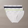 Cotton Stretch Rib 3-Pack Bikini