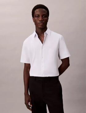 Cotton Stretch slim fit button-down shirt
