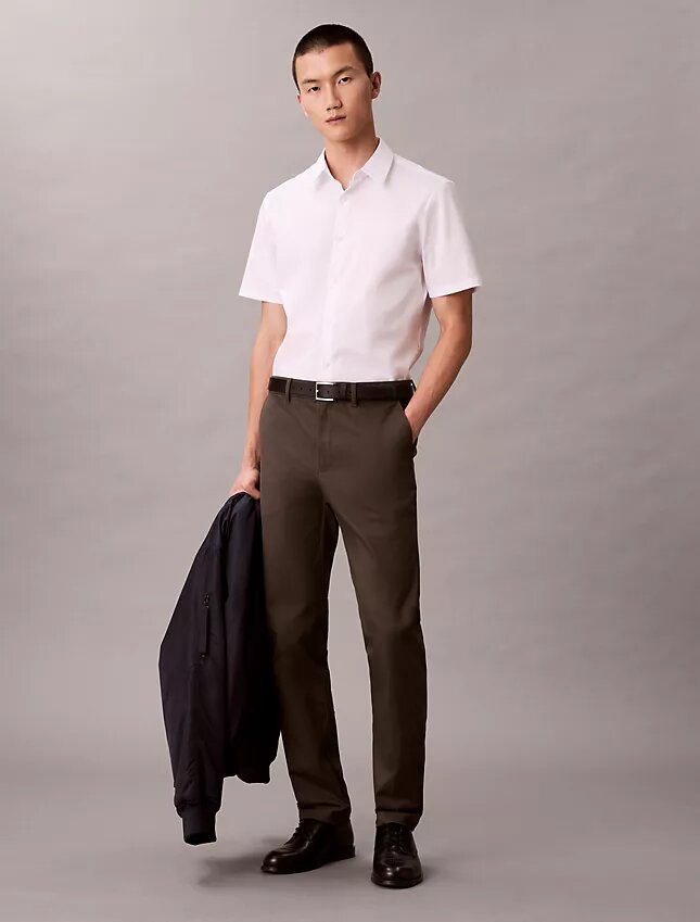Cotton Stretch slim fit button-down shirt Cotton Stretch slim fit button-down shirt