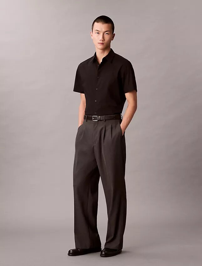 Cotton Stretch slim fit button-down shirt Cotton Stretch slim fit button-down shirt