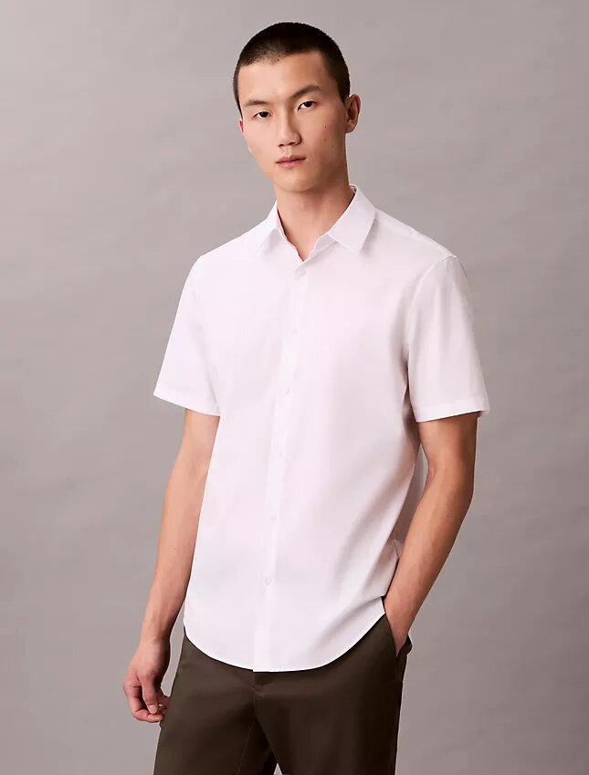 Cotton Stretch slim fit button-down shirt Cotton Stretch slim fit button-down shirt