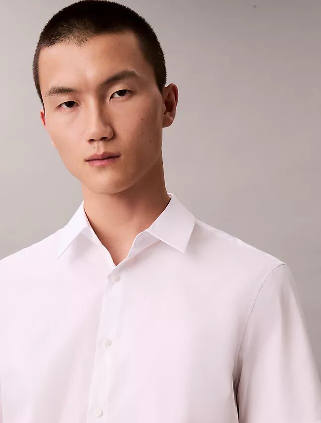 Cotton Stretch slim fit button-down shirt Cotton Stretch slim fit button-down shirt