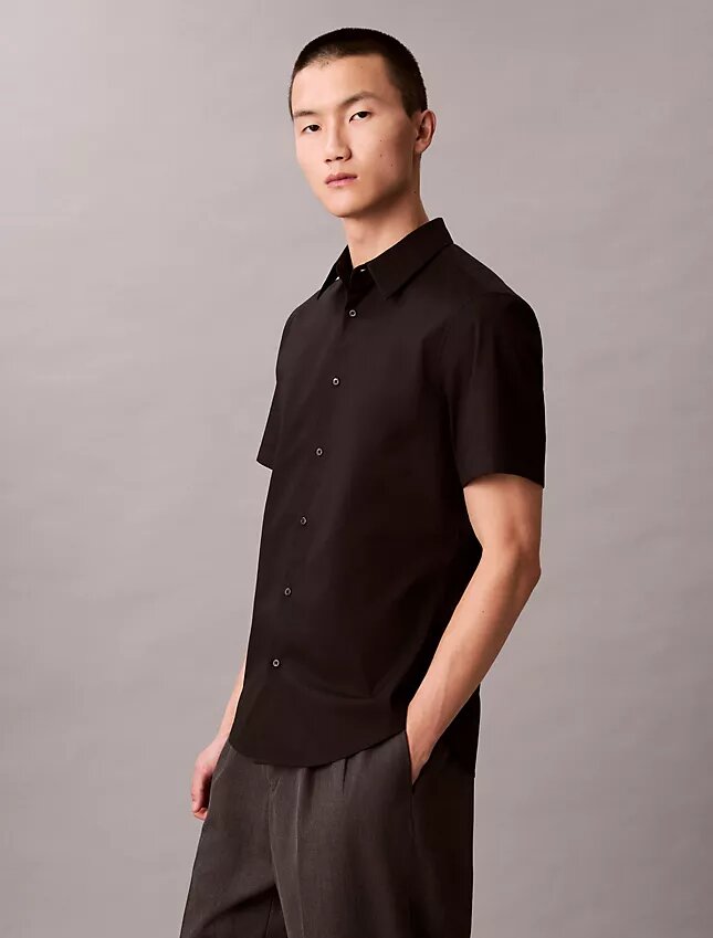 Cotton Stretch slim fit button-down shirt Cotton Stretch slim fit button-down shirt