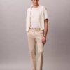 Cotton Stretch spodnie z elastycznym materiałem o prostym kroju Cotton Stretch spodnie z elastycznym materiałem o prostym kroju