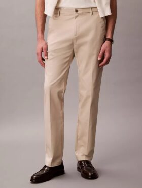 Cotton Stretch spodnie z elastycznym materiałem o prostym kroju