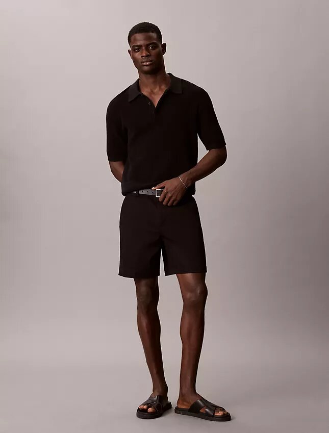 Cotton Stretch szorty o prostym kroju Cotton Stretch szorty o prostym kroju
