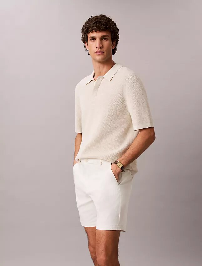 Cotton Stretch szorty o prostym kroju Cotton Stretch szorty o prostym kroju