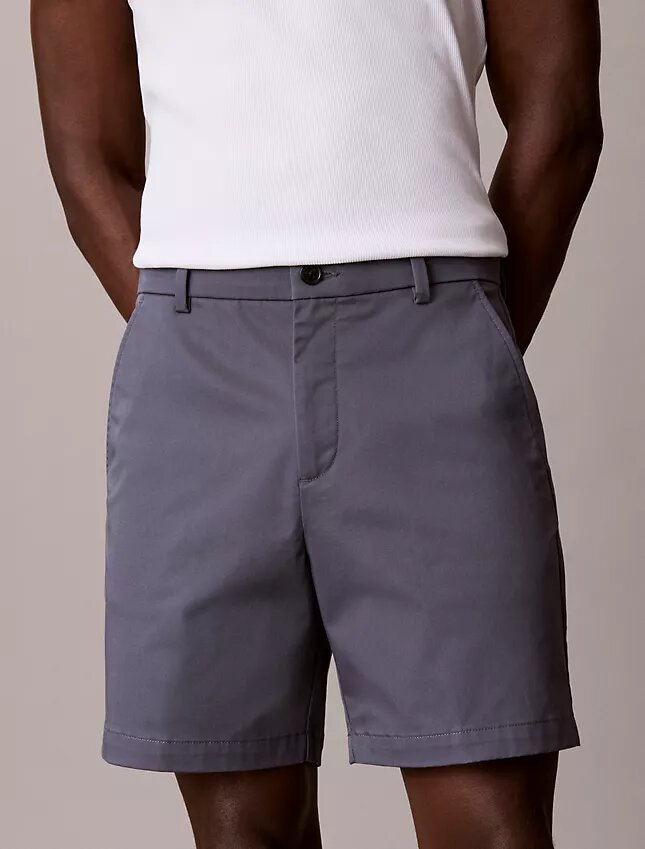 Cotton Stretch szorty o prostym kroju Cotton Stretch szorty o prostym kroju