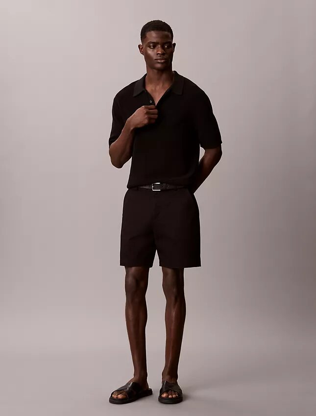 Cotton Stretch szorty o prostym kroju Cotton Stretch szorty o prostym kroju