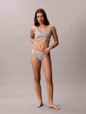 Cotton Stretch Thong w stylu retro