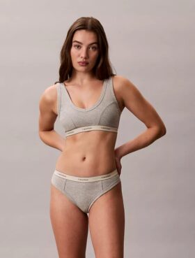 Cotton Stretch Thong w stylu retro