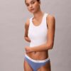 Cotton Stretch Thong z elastycznego materiału prążkowanego Cotton Stretch Thong z elastycznego materiału prążkowanego