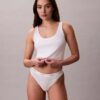 Cotton Stretch Thong z elastycznego materiału prążkowanego Cotton Stretch Thong z elastycznego materiału prążkowanego