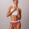 Cotton Stretch Thong z elastycznego materiału prążkowanego Cotton Stretch Thong z elastycznego materiału prążkowanego