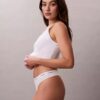 Cotton Stretch Thong z elastycznego materiału prążkowanego Cotton Stretch Thong z elastycznego materiału prążkowanego