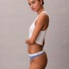 Cotton Stretch Thong z elastycznego materiału prążkowanego Cotton Stretch Thong z elastycznego materiału prążkowanego